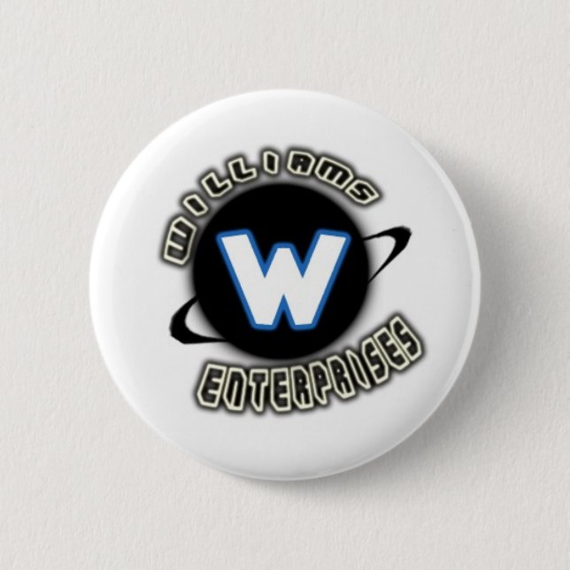 Williams Enterprises logo Button (Front)