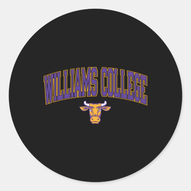 Williams Ephs Arch Over Classic Round Sticker (Front)