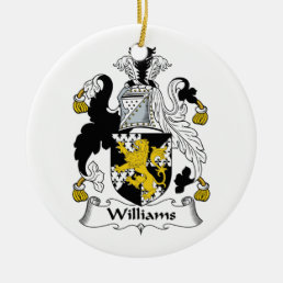 Williams Family Crest Ceramic Ornament