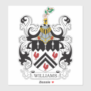 Williams Family Crest Sticker
