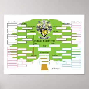 Williams Family Tree Poster