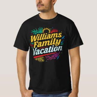 Williams Family Vacation Personalized Matching T-Shirt