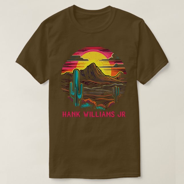 Williams Jr Retro Style Country Fan Design T-Shirt (Design Front)