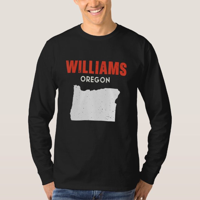 Williams Oregon USA State America Travel Oregonian T-Shirt (Front)
