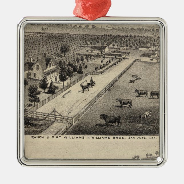 Williams Ranch, Goodrich Quarry Metal Ornament (Front)