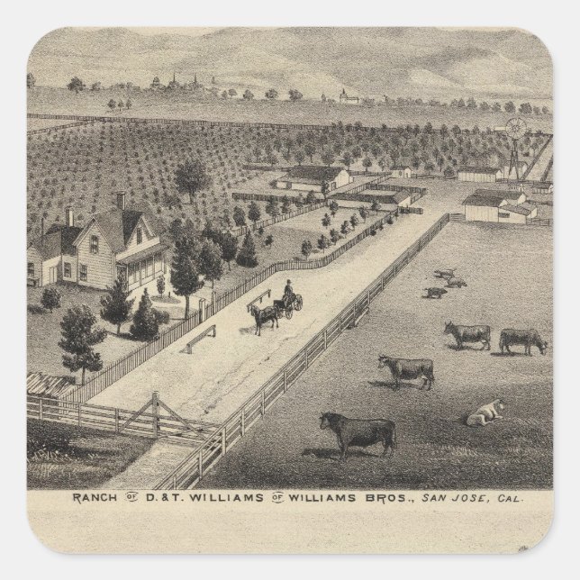 Williams Ranch, Goodrich Quarry Square Sticker (Front)