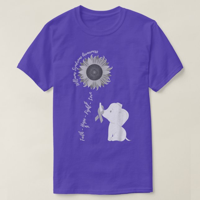 Williams Syndrome Awareness Brain Disease Related  T-Shirt (Design Front)