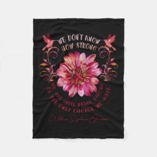 Williams Syndrome Awareness Flower We Don't Know H Fleece Blanket