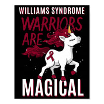 Williams Syndrome Warrior Ws Williams–beuren Wbs U Poster