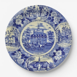 Williamsborg China Blue Paper Plates