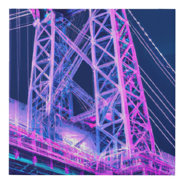 Williamsburg Bridge Faux Canvas Print (Front)