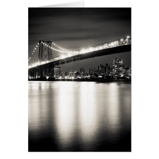 Williamsburg bridge in New York City at night (Front)
