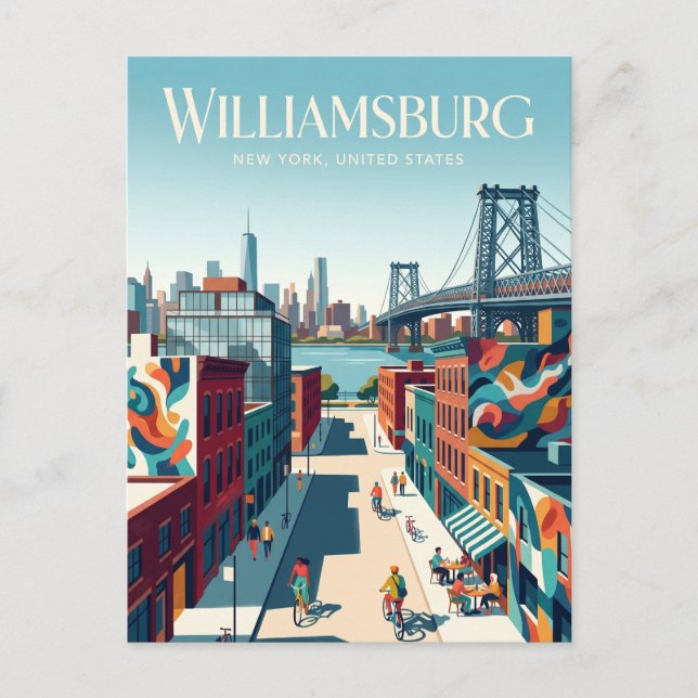 Williamsburg New York State Postcard (Front)