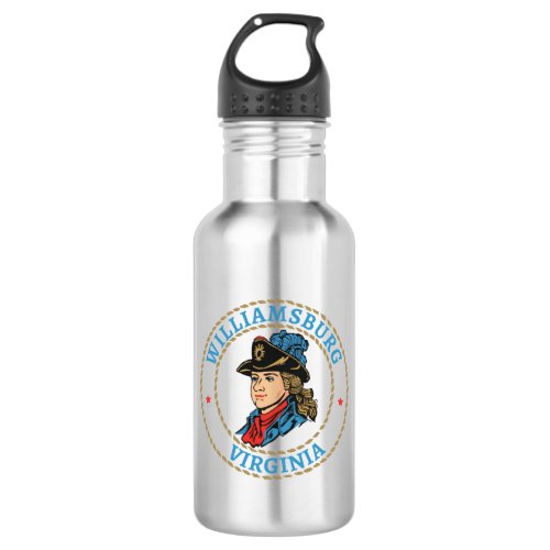 Williamsburg Virginia Colonial Stainless Steel Water Bottle