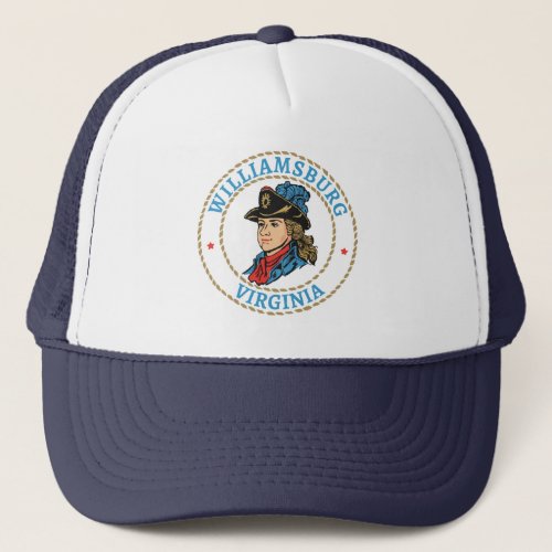 Williamsburg Virginia Colonial Trucker Hat