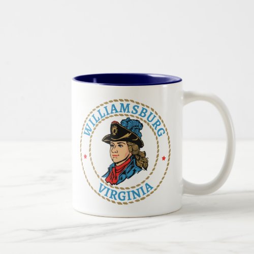 Williamsburg Virginia Colonial Two_Tone Coffee Mug