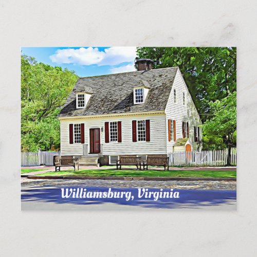 Williamsburg Virginia  Postcard