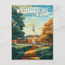 Williamsburg Virginia Travel Art Vintage Postcard