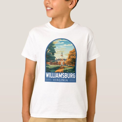 Williamsburg Virginia Travel Art Vintage T_Shirt