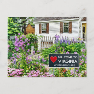 Williamsburg - Welcome to Virginia Postcard