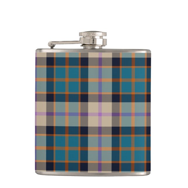 Williamson Ancient Tartan Plaid Flask (Front)