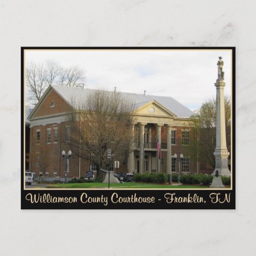 Williamson County Courthouse _ Franklin TN Postcard