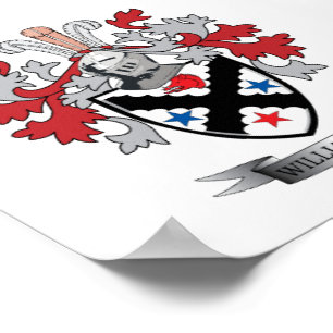 Williamson Family Crest Coat of Arms Poster
