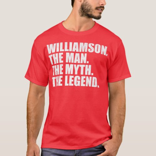 WilliamsonWilliamson Family name Williamson last N T_Shirt