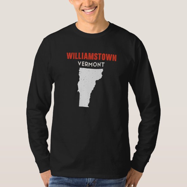 Williamstown Vermont USA State America Travel Verm T-Shirt (Front)