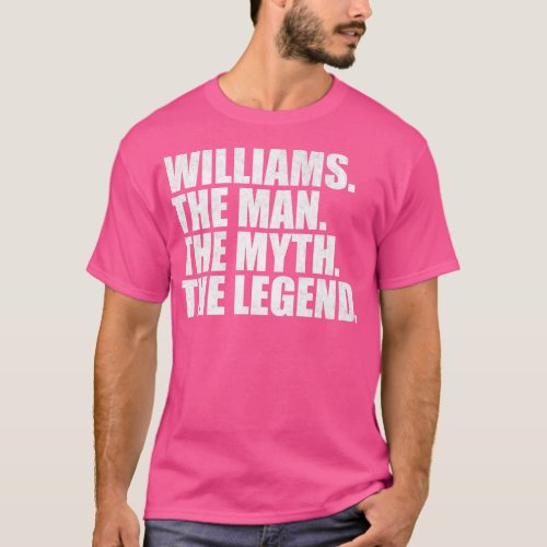 WilliamsWilliams Name Williams given name T_Shirt