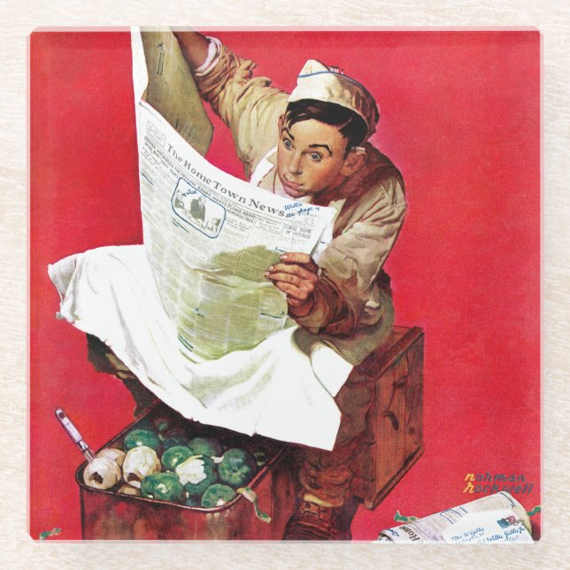 Willie Gillis on K.P Glass Coaster (Front)