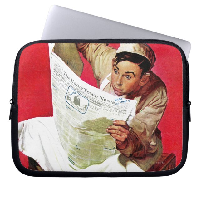 Willie Gillis on K.P Laptop Sleeve (Front)