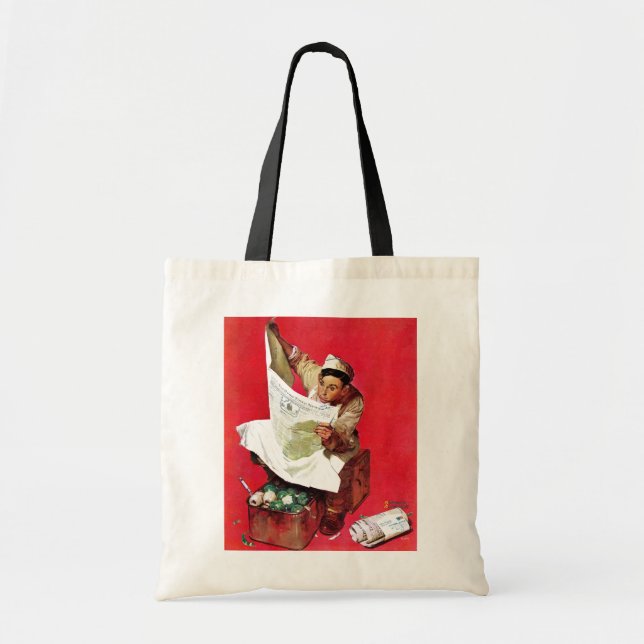 Willie Gillis on K.P Tote Bag (Front)