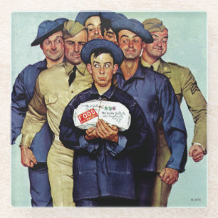 Willie Gillis' Package from Home Glass Coaster