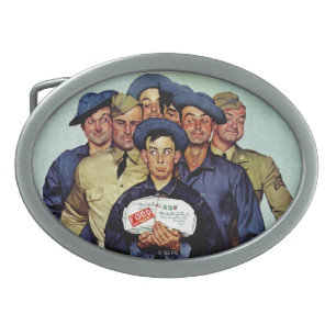 Willie Gillis' Package from Home Oval Belt Buckle