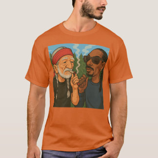 willie nelson n snoop dog retro T-Shirt