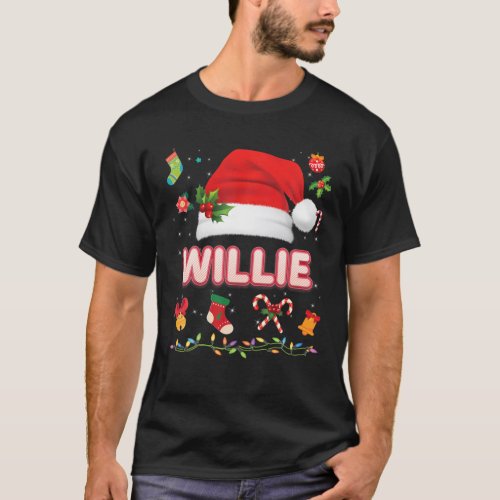 Willie Santa Claus Hat Family Merry Christmas Xmas T_Shirt