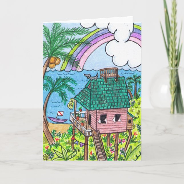 Willie the weaner dog card (Front)