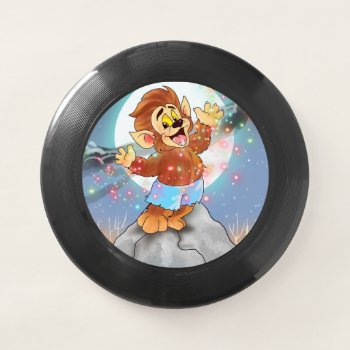 Willie The Wolf(with Sparkles) Frisbee by Digital_Attic_95 at Zazzle