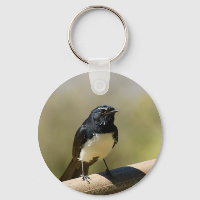 Willie Wagtail Keychain (Front)