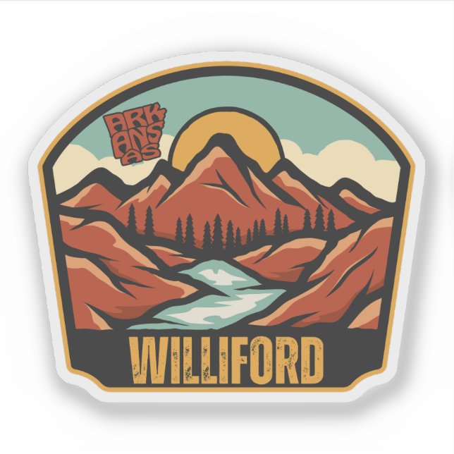 Williford, Arkansas  Sticker (Front)
