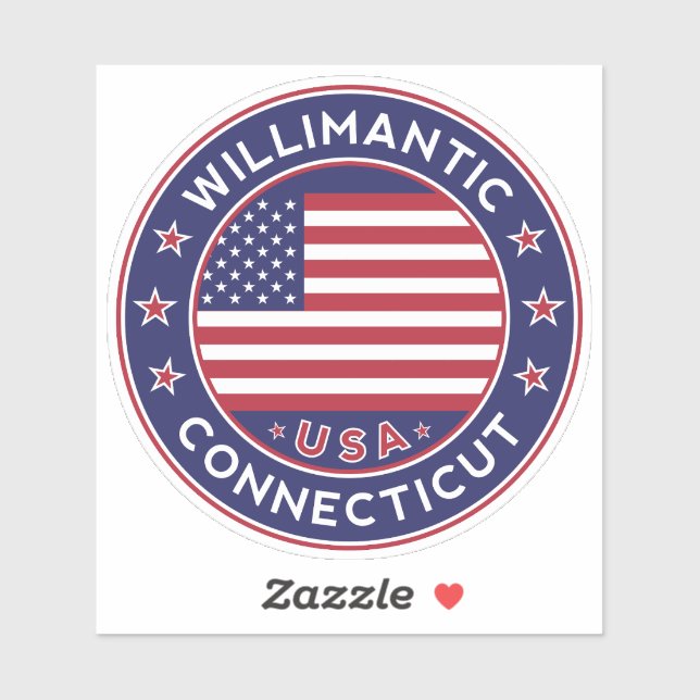 Willimantic Connecticut, Willimantic Sticker (Sheet)