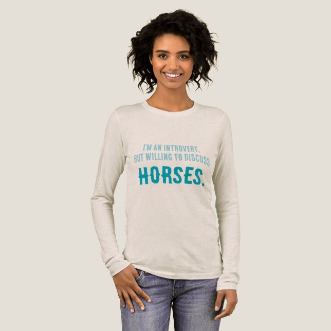 Willing to discuss HORSES Tri-Blend Shirt (Full Front)