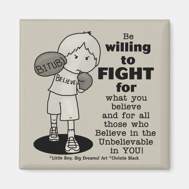 Willing to Fight Magnet (Front)