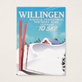 Willingen Ski travel poster. (Front)