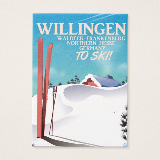 Willingen Ski travel poster. (Front)