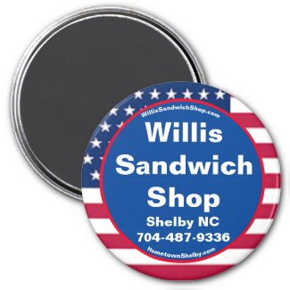 Willis Sandwich Shop Refrigerator Magnet