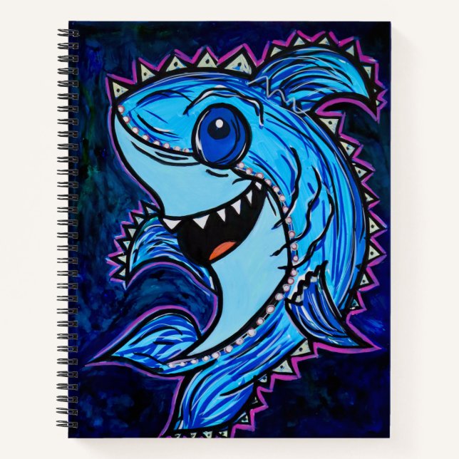 Willis the Shark: Whimsical Notebook for School &  (Front)