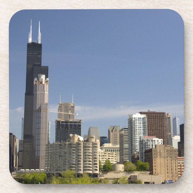 Willis Tower formerly known as the Sears Tower Beverage Coaster (Front)