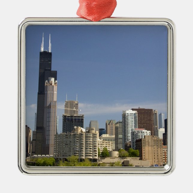 Willis Tower formerly known as the Sears Tower Metal Ornament (Front)